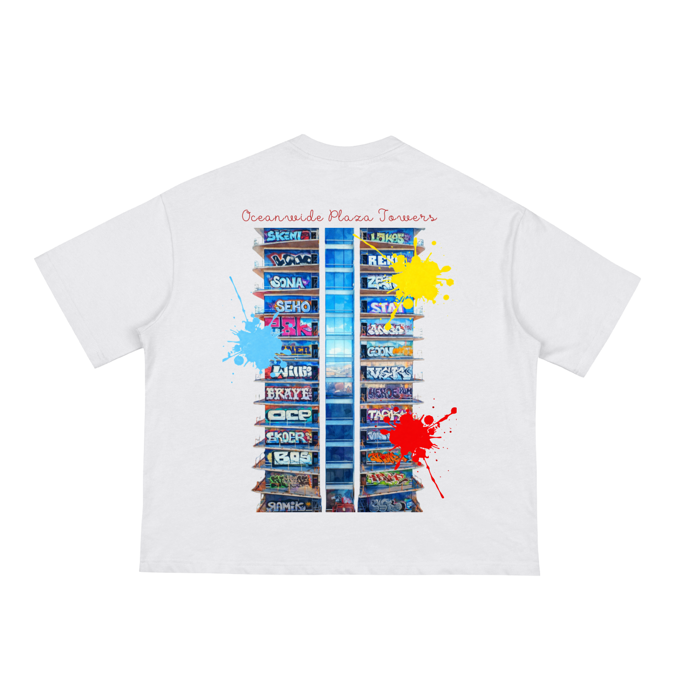 LA Graffiti Towers- Loose Boxy Tee