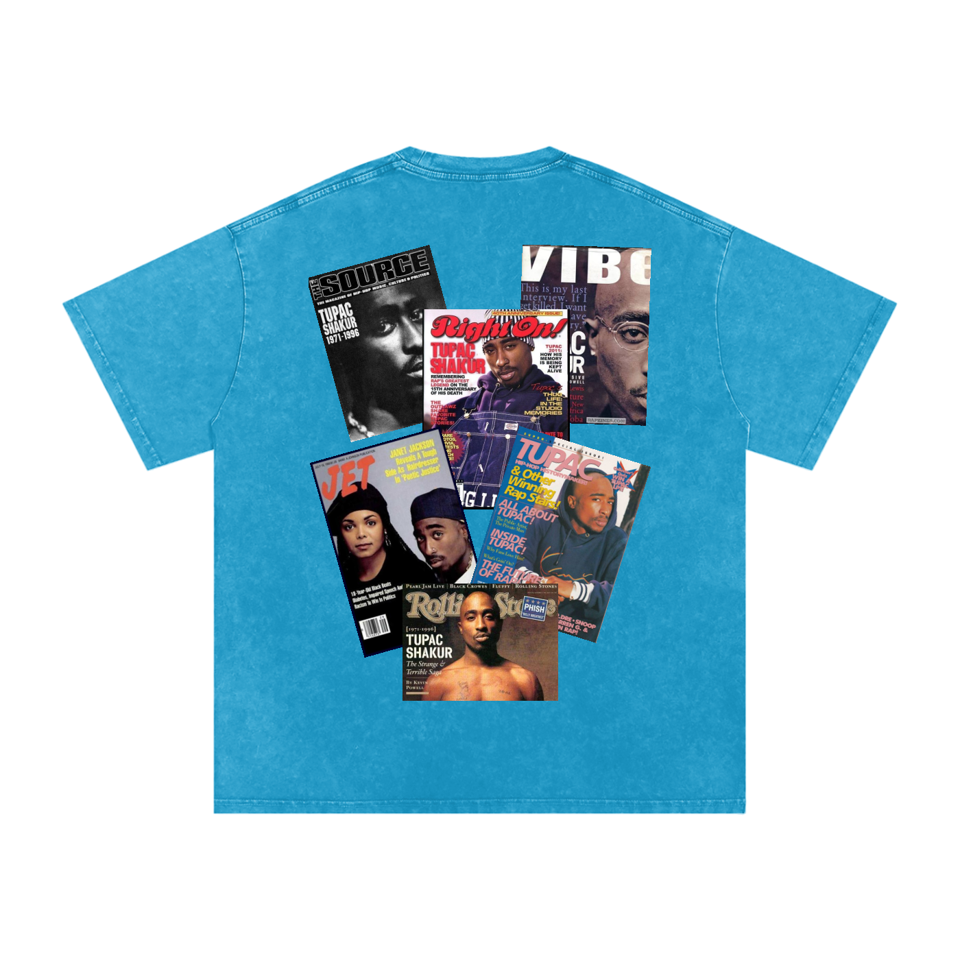 2pac Magazine Cover Oversized T-Shirt
