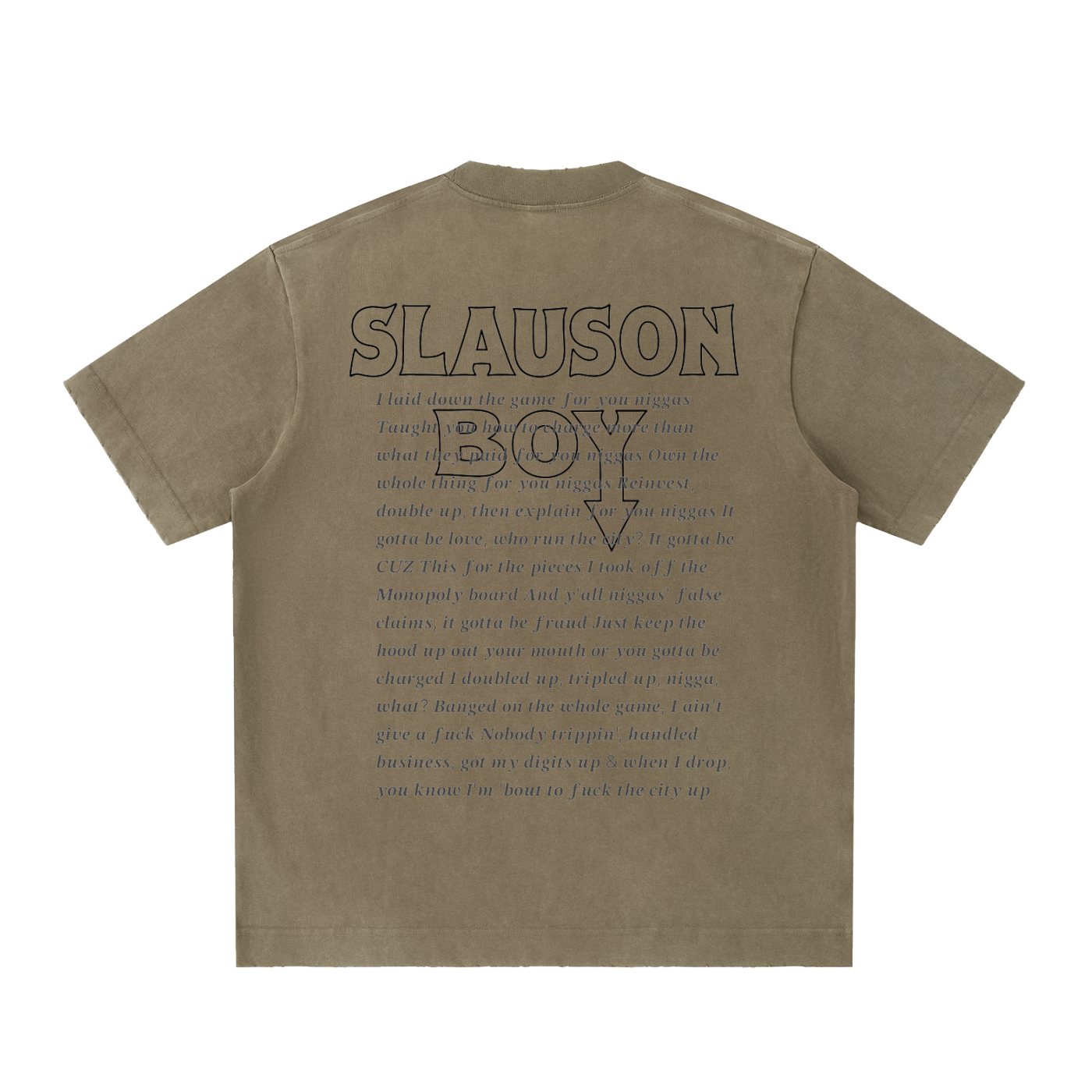 Nip- Slauson Boy Heavyweight Frayed T-Shirt