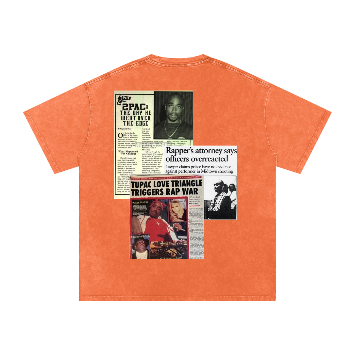 2pac Media Vintage Oversized T-Shirt