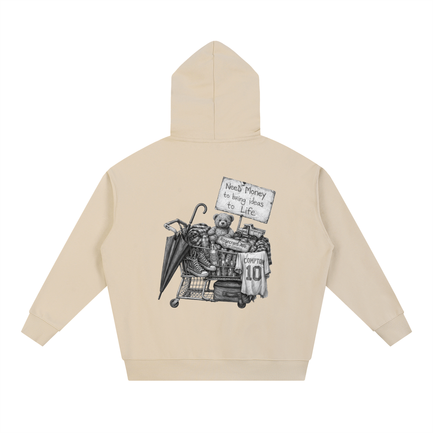 Compton ideas -Essential Heavyweight Hoodie