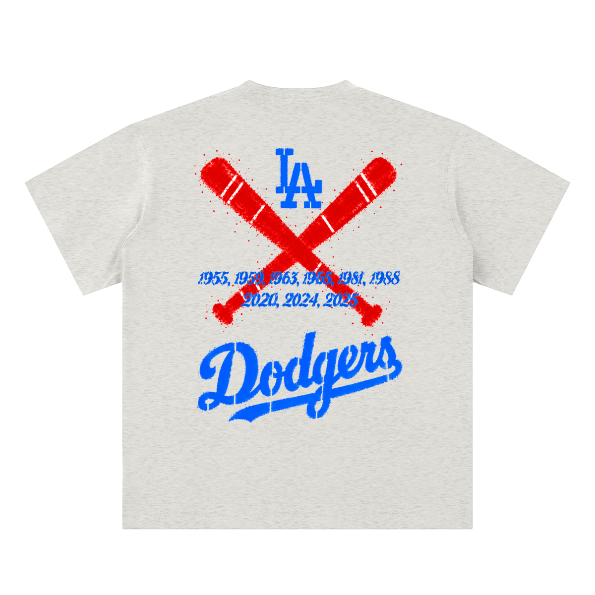 LA Dodgers World Series Years Sueded Cotton T-Shirt
