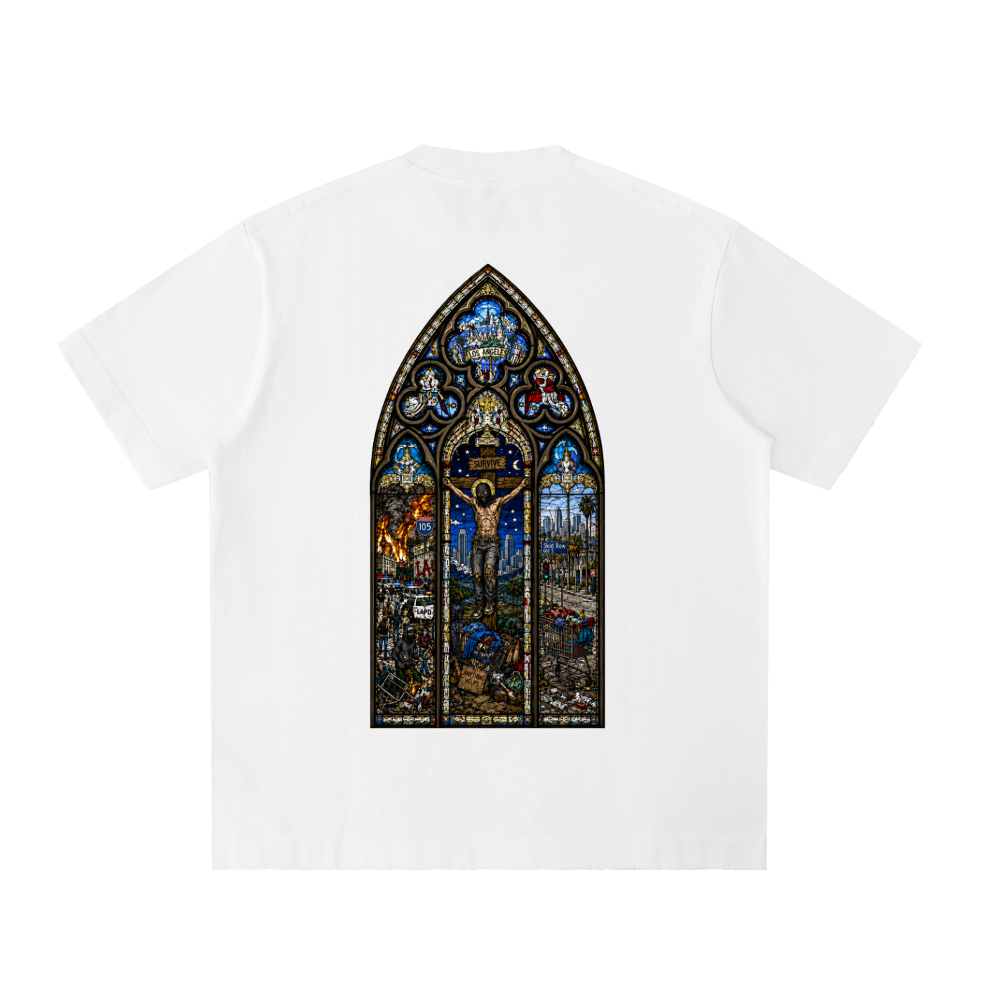 Thou Shall / Heavyweight Vintage Frayed T-Shirt