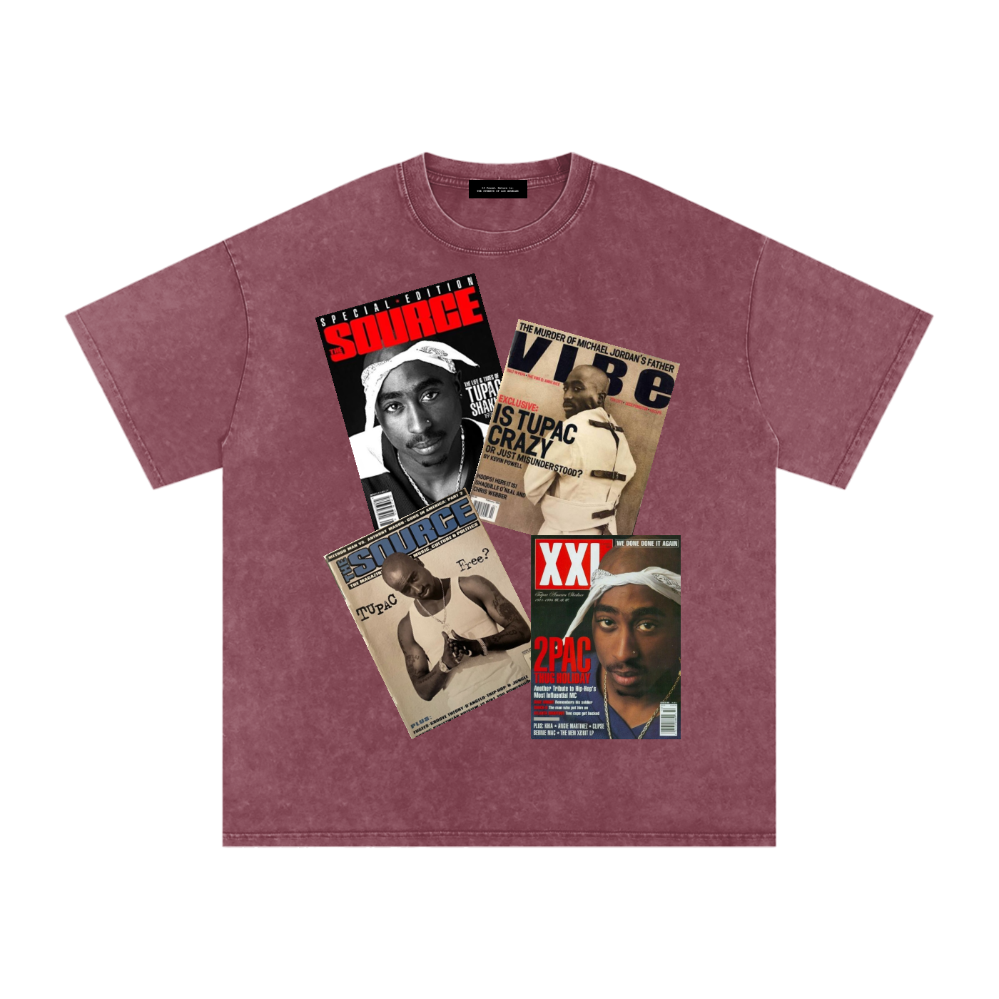 2pac Magazine Cover Oversized T-Shirt