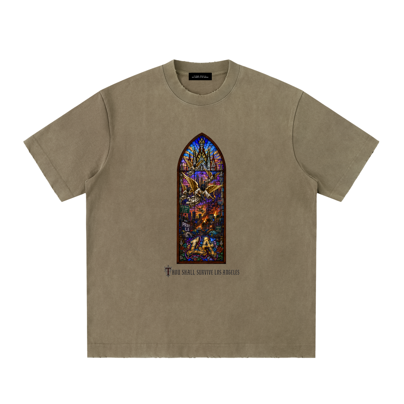 Thou Shall / Heavyweight Vintage Frayed T-Shirt