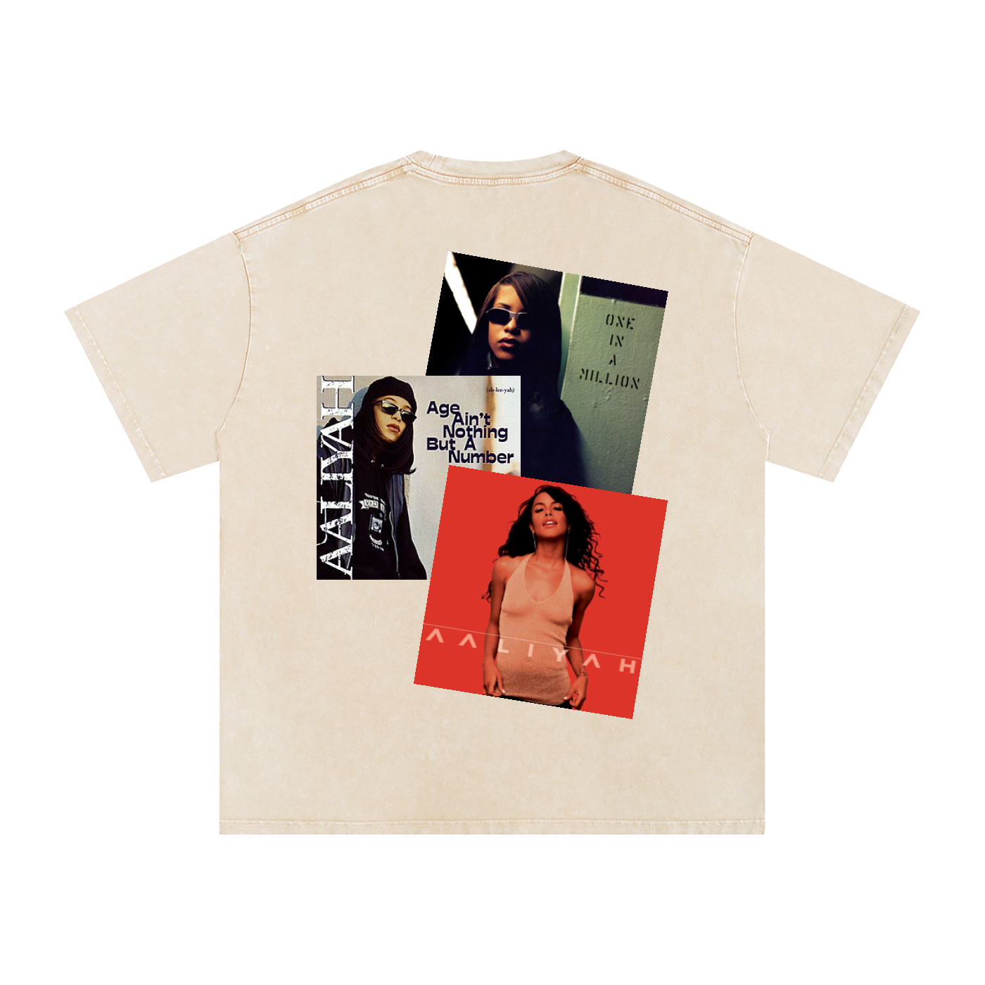 Aaliyah SONG cover vintage Cotton T-Shirt