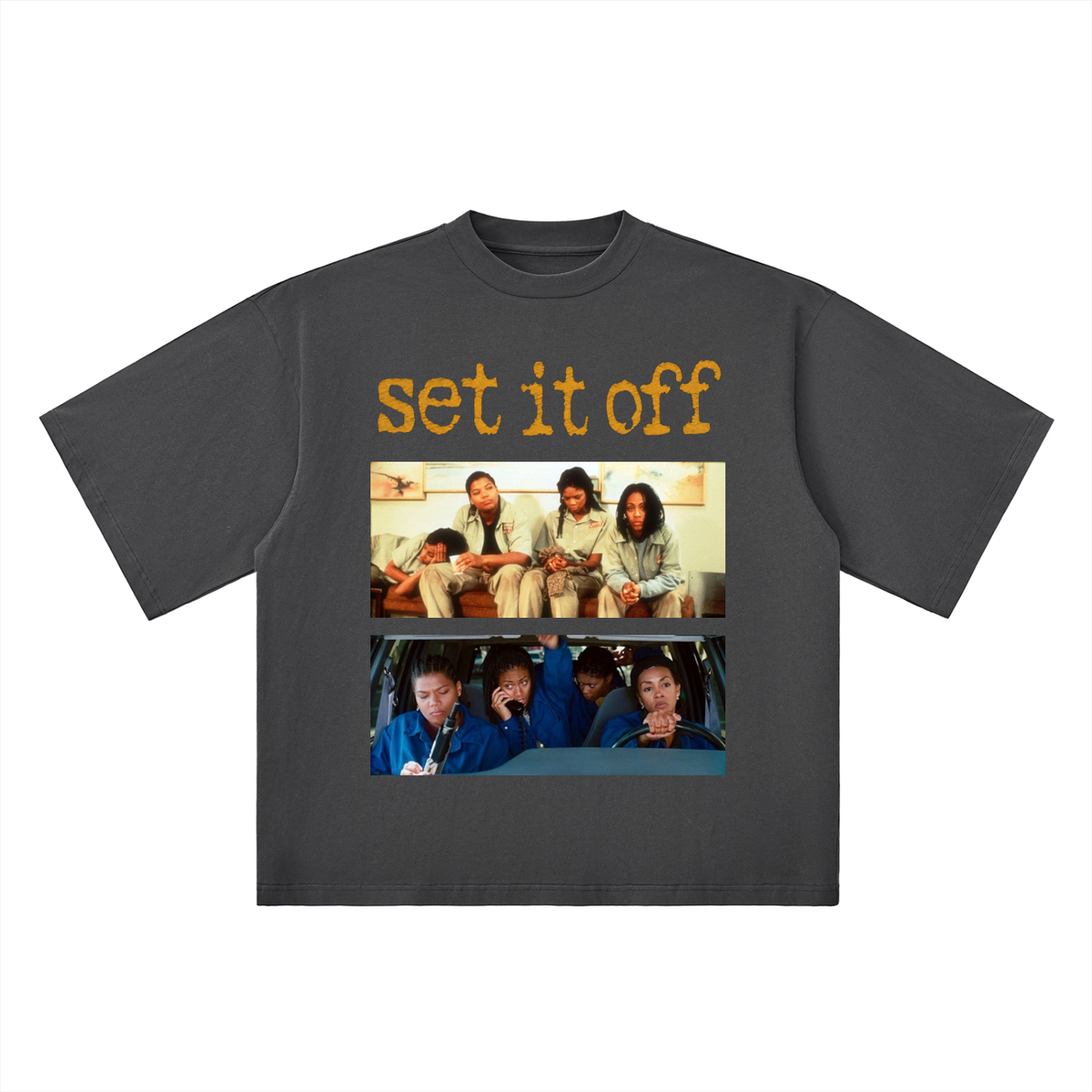 SET IT OFF 1996 -Oversized Drop Shoulder T-Shirt