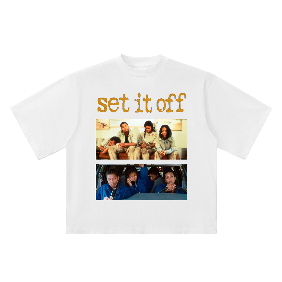SET IT OFF 1996 -Oversized Drop Shoulder T-Shirt