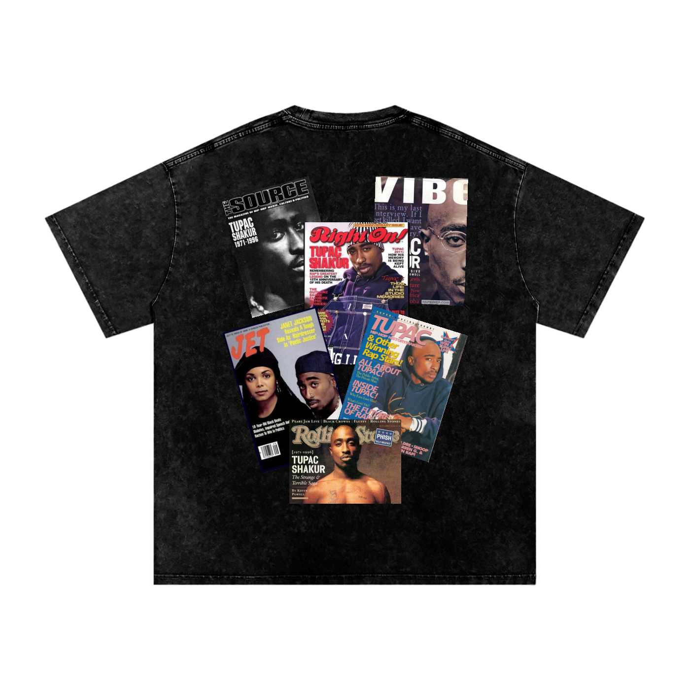 2pac Magazine Cover Oversized T-Shirt