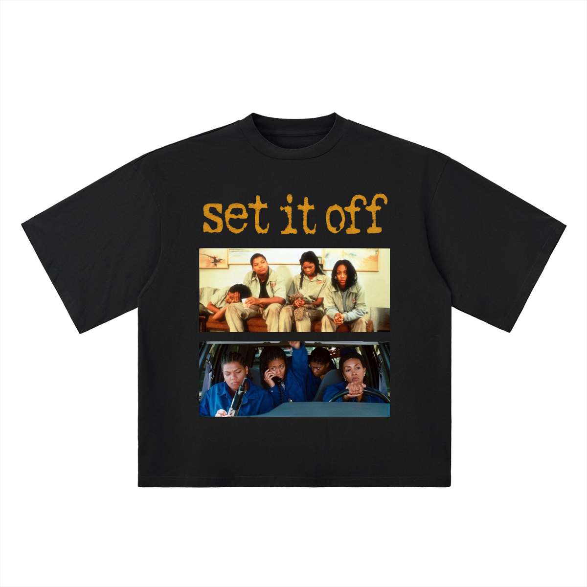SET IT OFF 1996 -Oversized Drop Shoulder T-Shirt