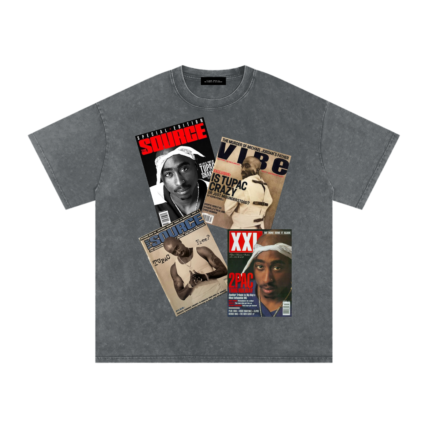 2pac Magazine Cover Oversized T-Shirt