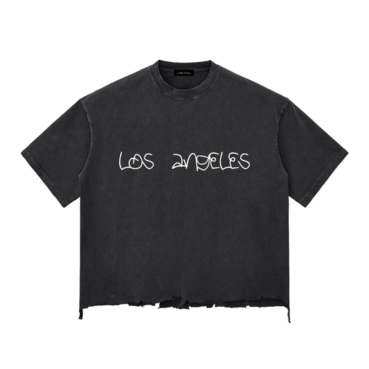 LA REP Raw-Hem Boxy T-shirt