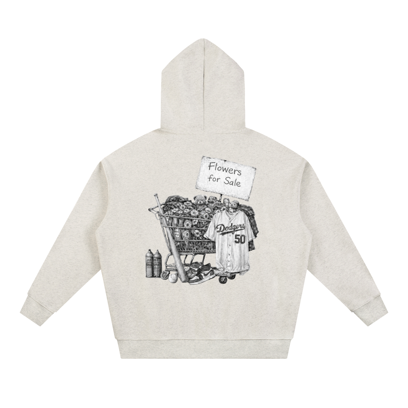 LA- flowers for sale- Essential Heavyweight Hoodie