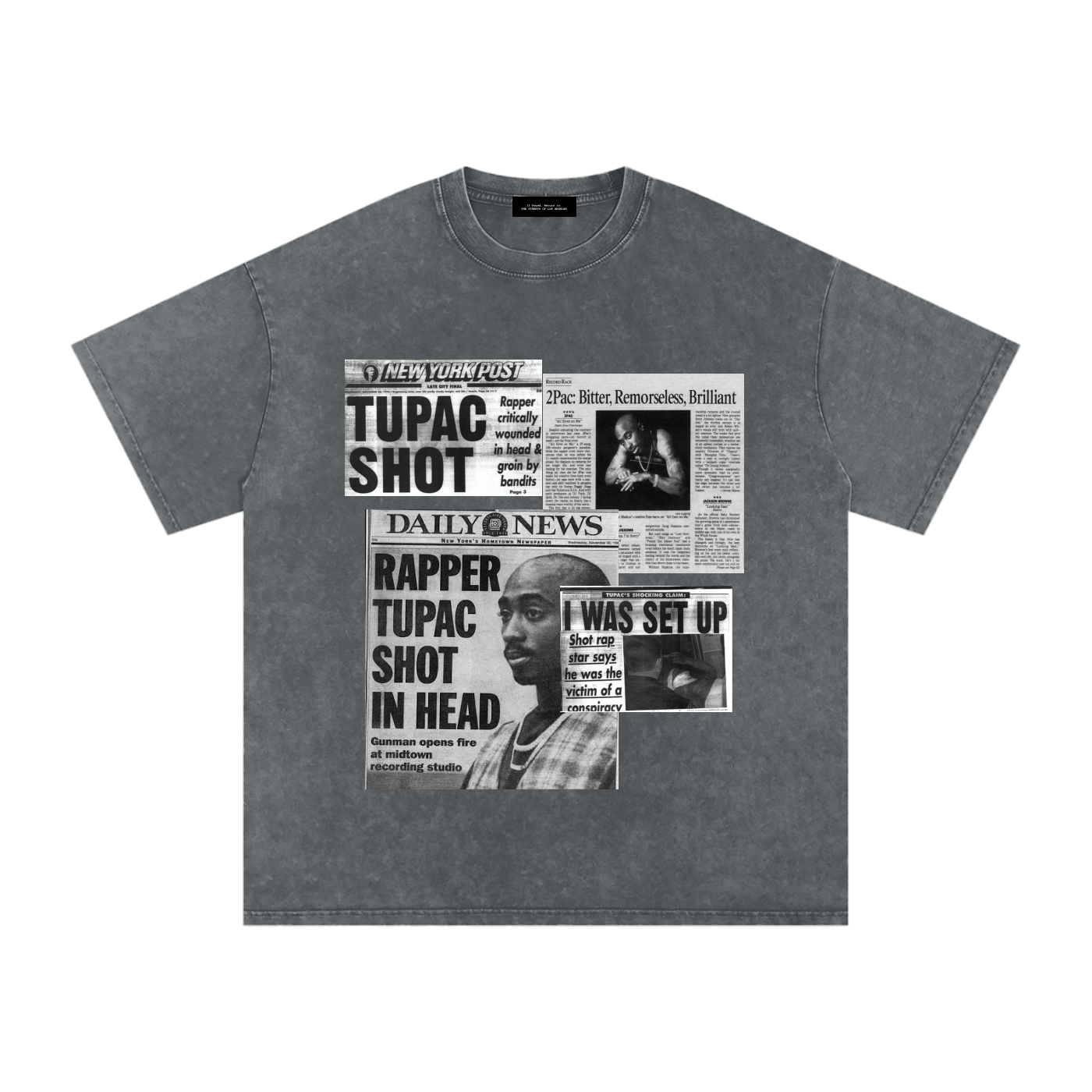 2pac Media Vintage Oversized T-Shirt