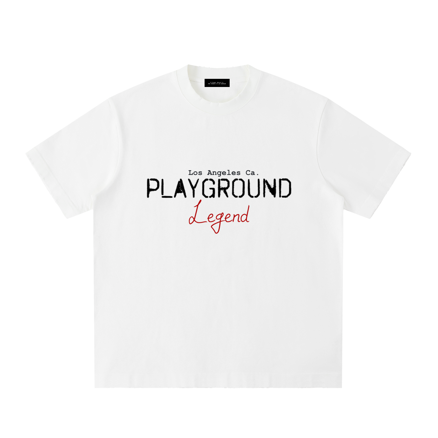 LA PLAYGROUND legend Heavyweight Vintage Frayed T-Shirt