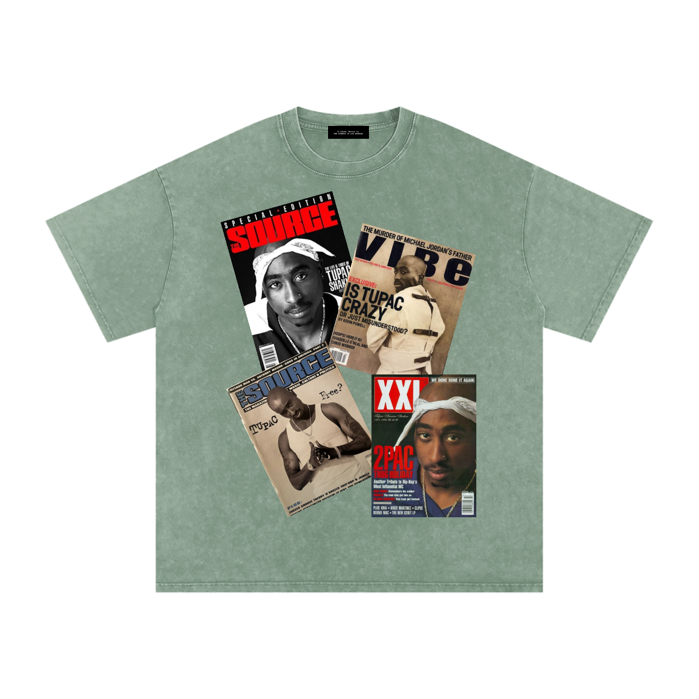 2pac Magazine Cover Oversized T-Shirt