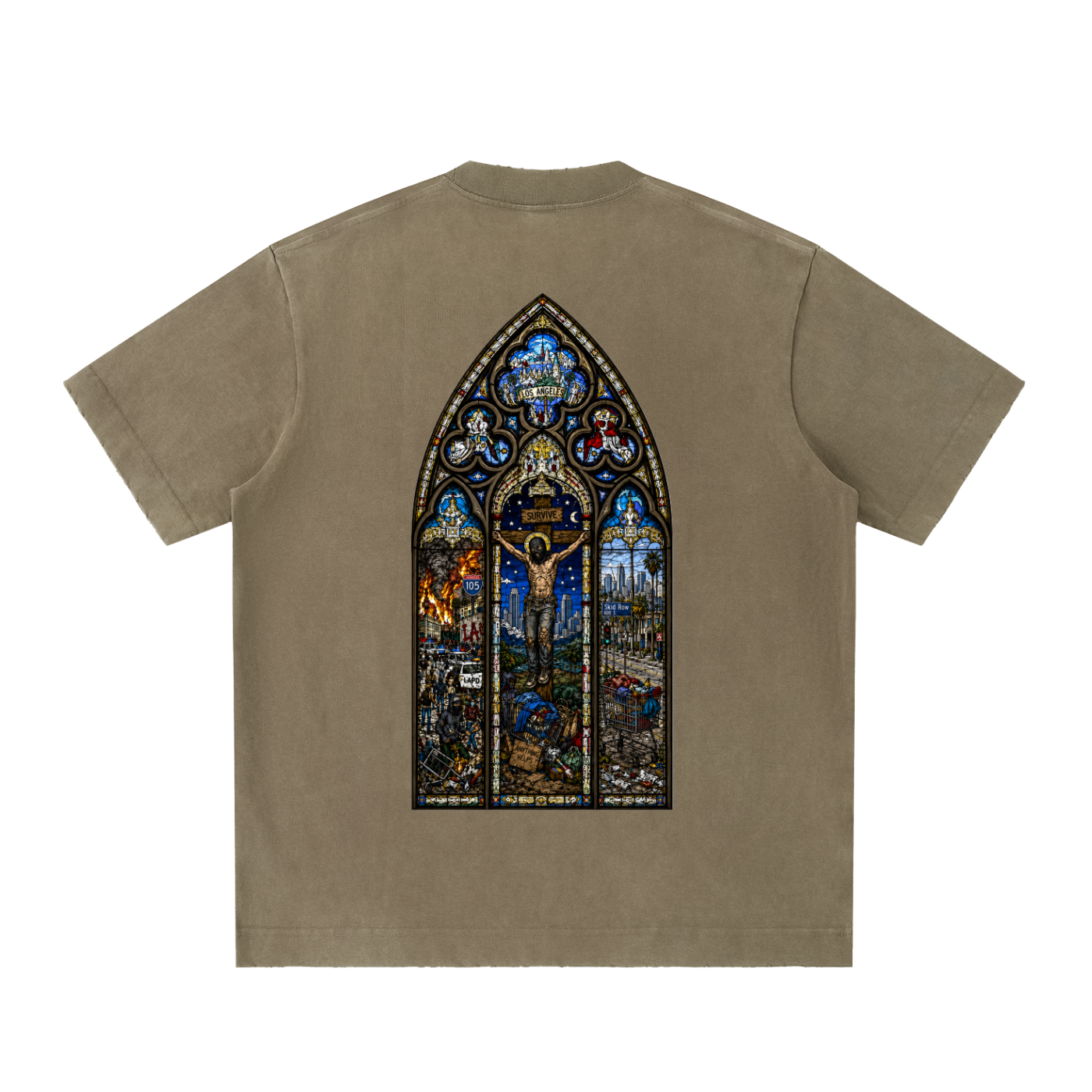 Thou Shall / Heavyweight Vintage Frayed T-Shirt