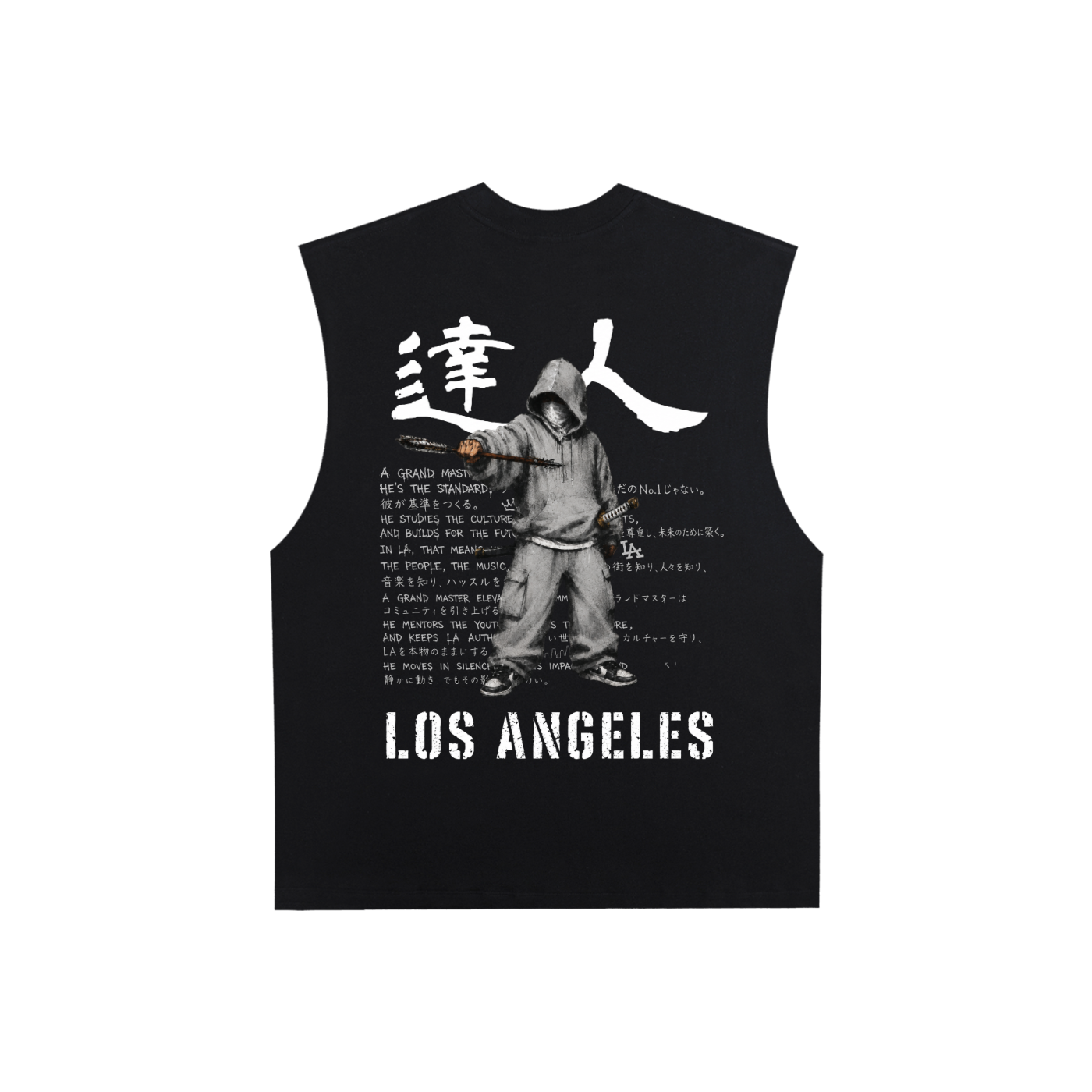 LA - Grand Masters / Raw Edge Cotton Tank Top