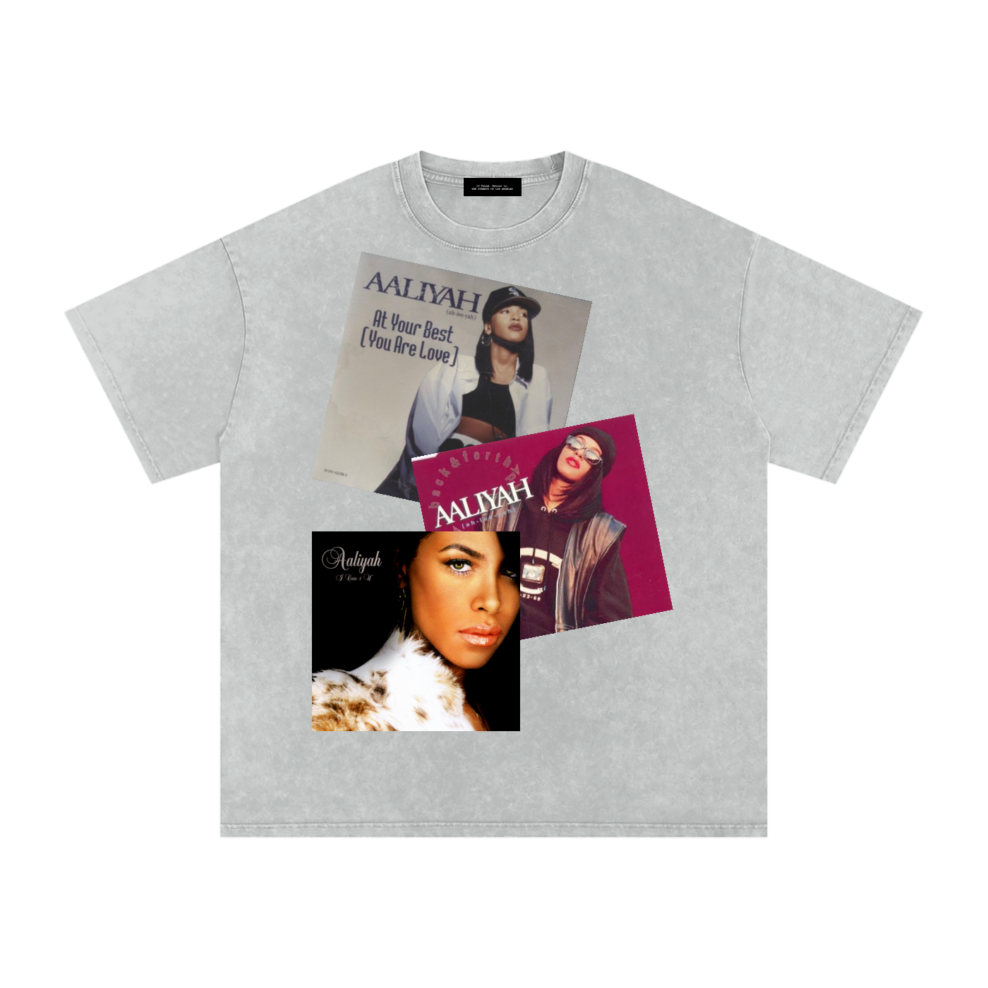Aaliyah SONG cover vintage Cotton T-Shirt