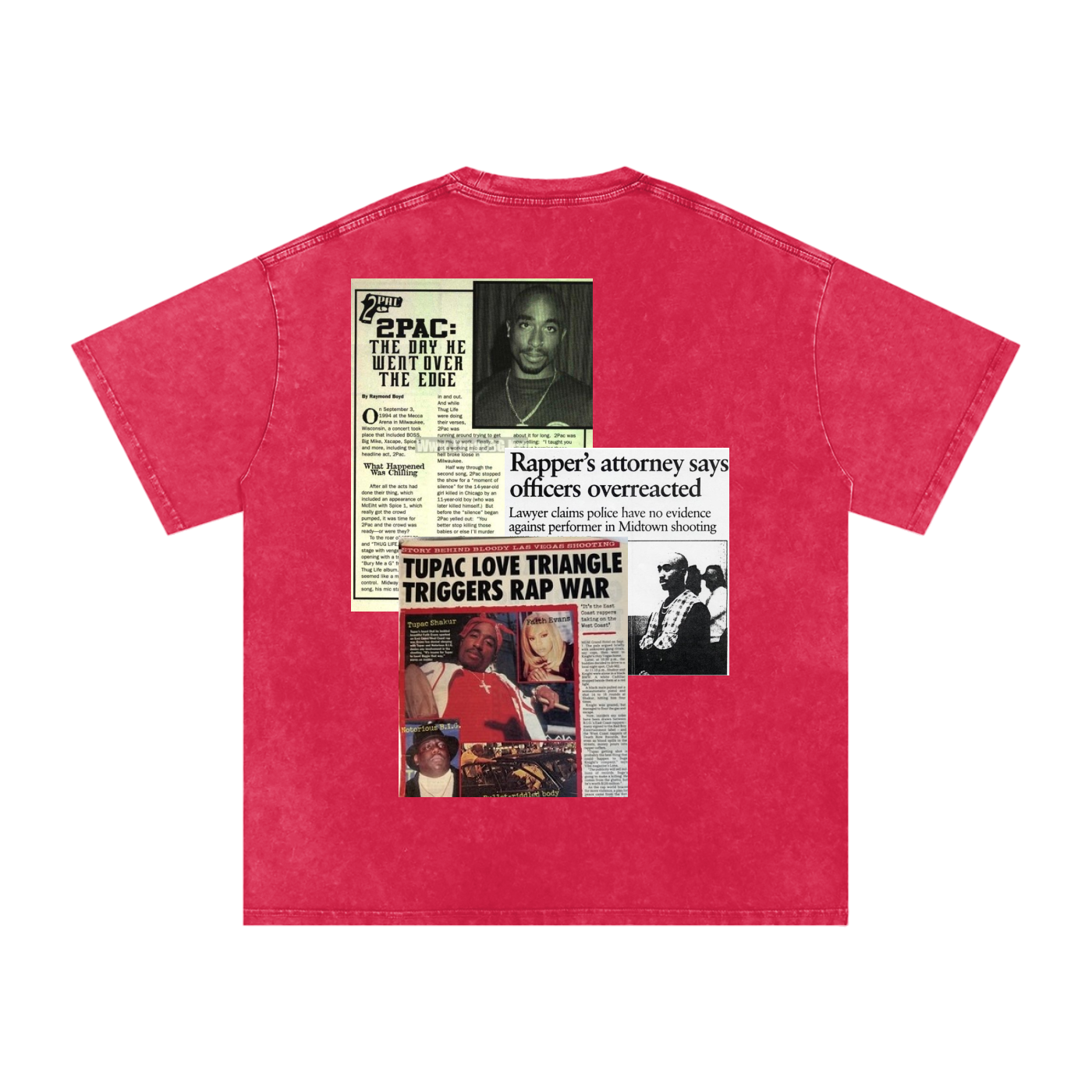 2pac Media Vintage Oversized T-Shirt