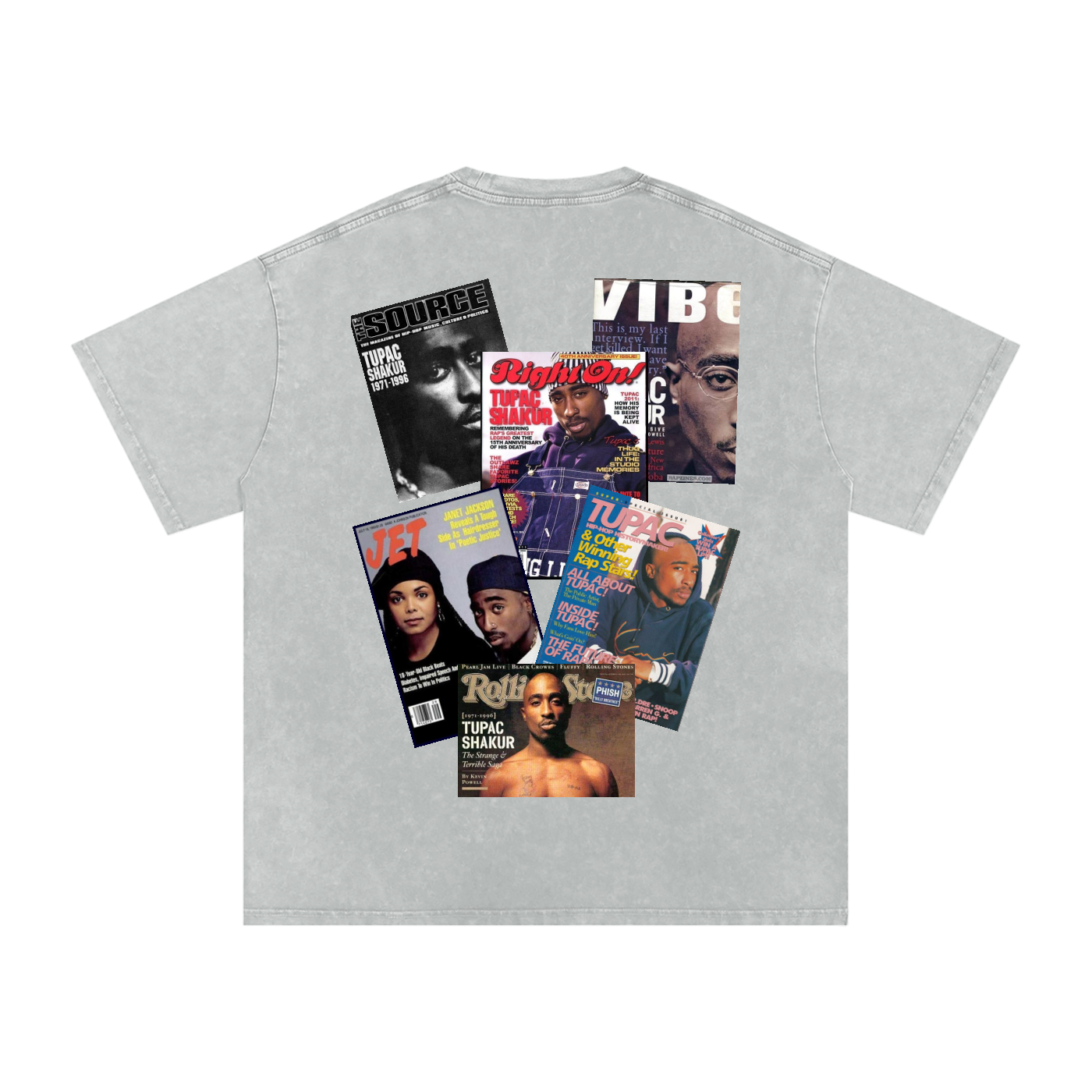 2pac Magazine Cover Oversized T-Shirt