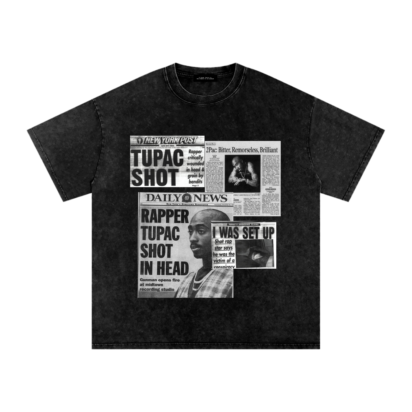2pac Media Vintage Oversized T-Shirt