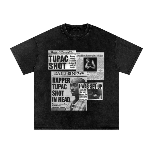2pac Media Vintage Oversized T-Shirt