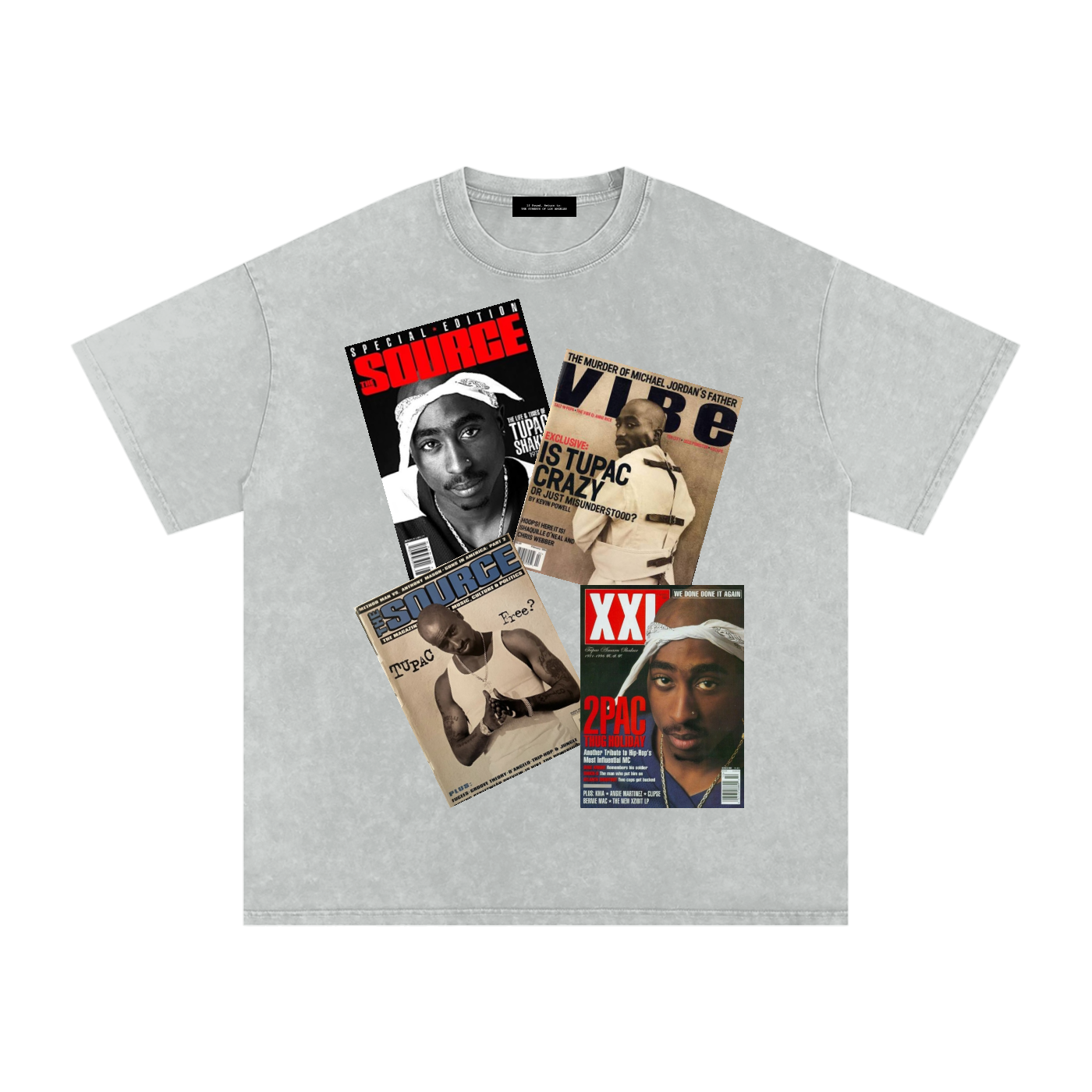 2pac Magazine Cover Oversized T-Shirt