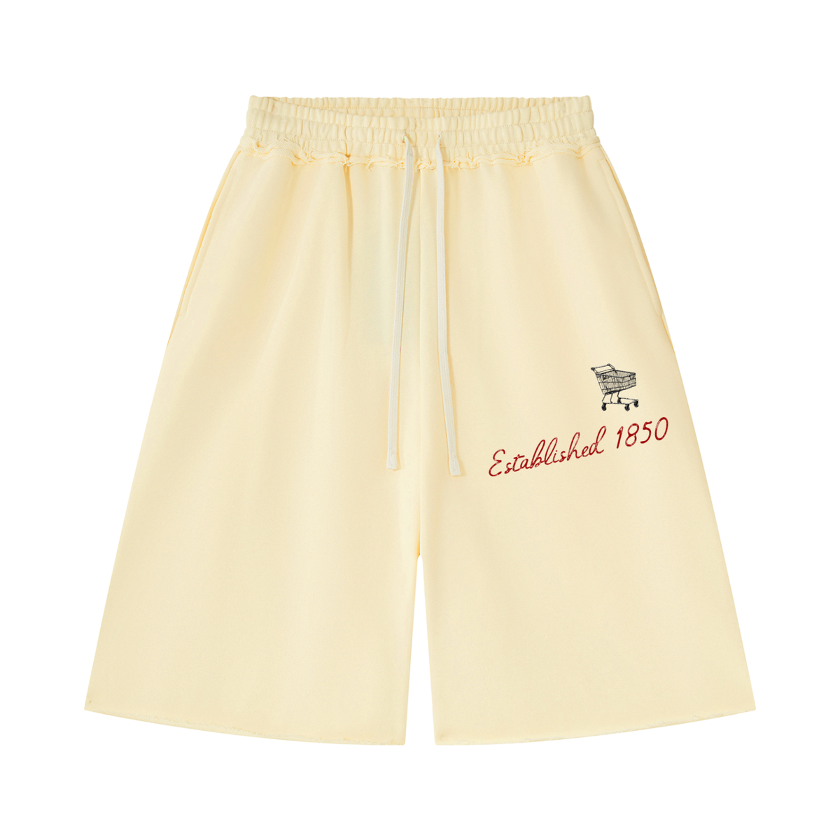 ESTABLISHED Heavyweight Raw Edge Shorts