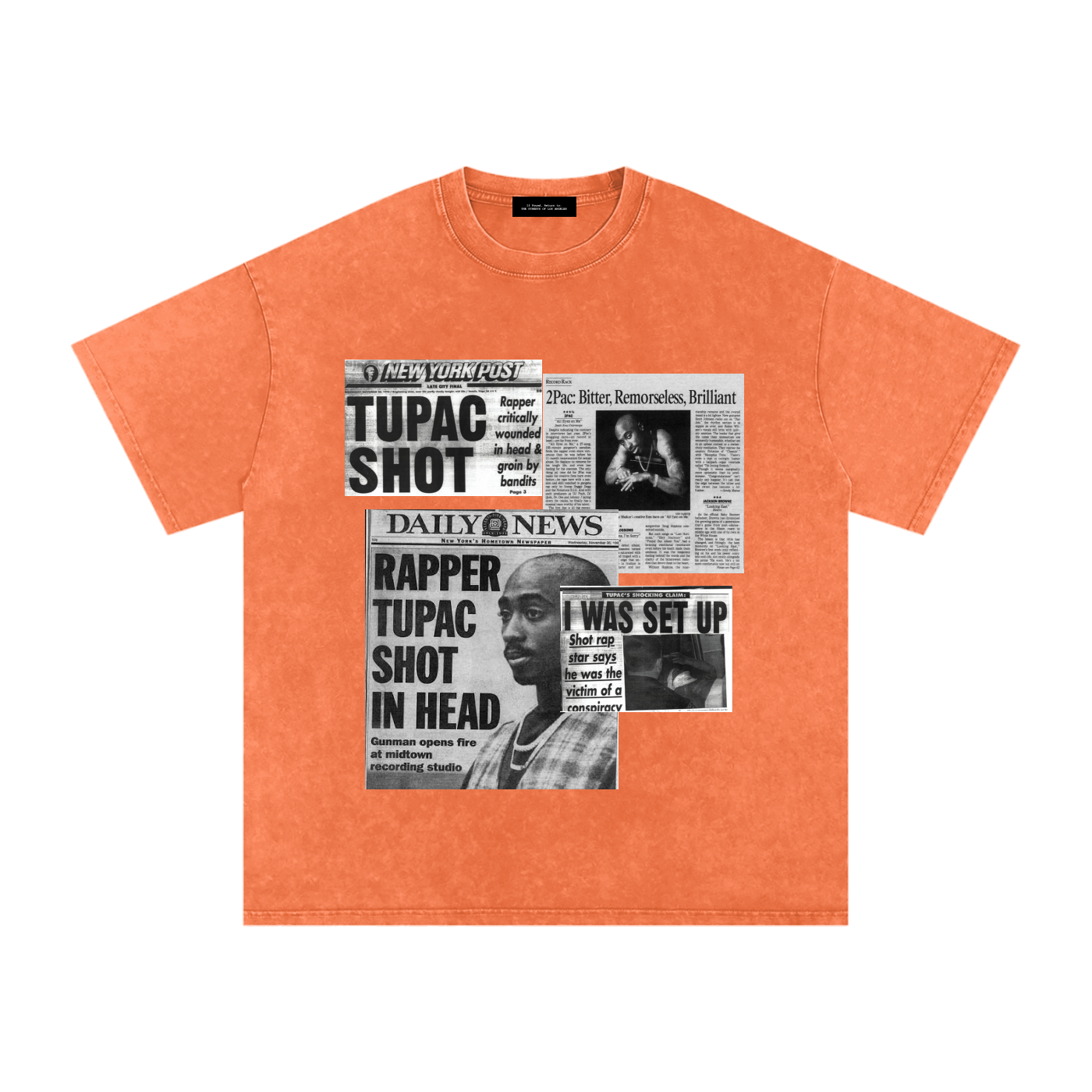 2pac Media Vintage Oversized T-Shirt