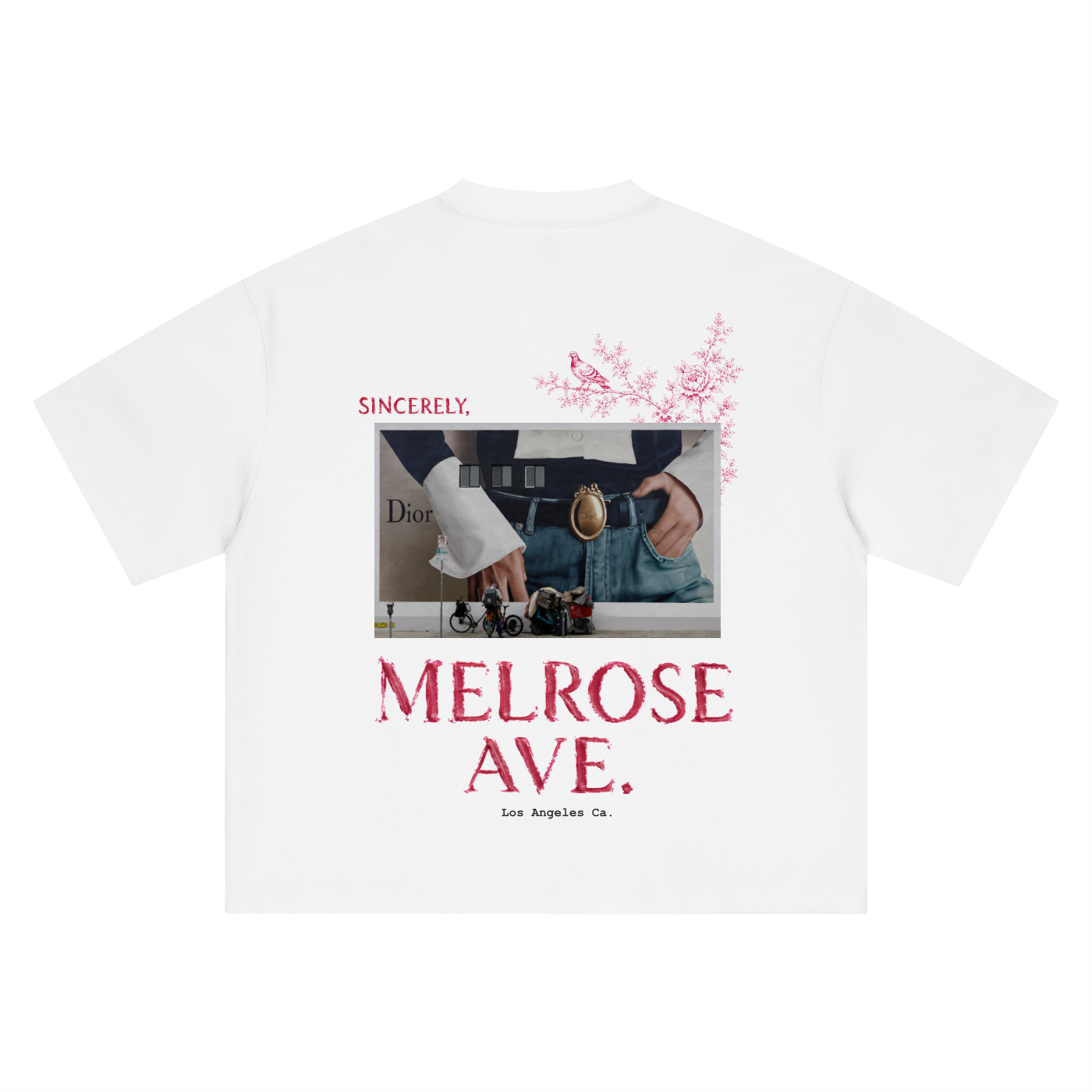 Sincerely, Melrose Ave. Boxy Oversized T-Shirt