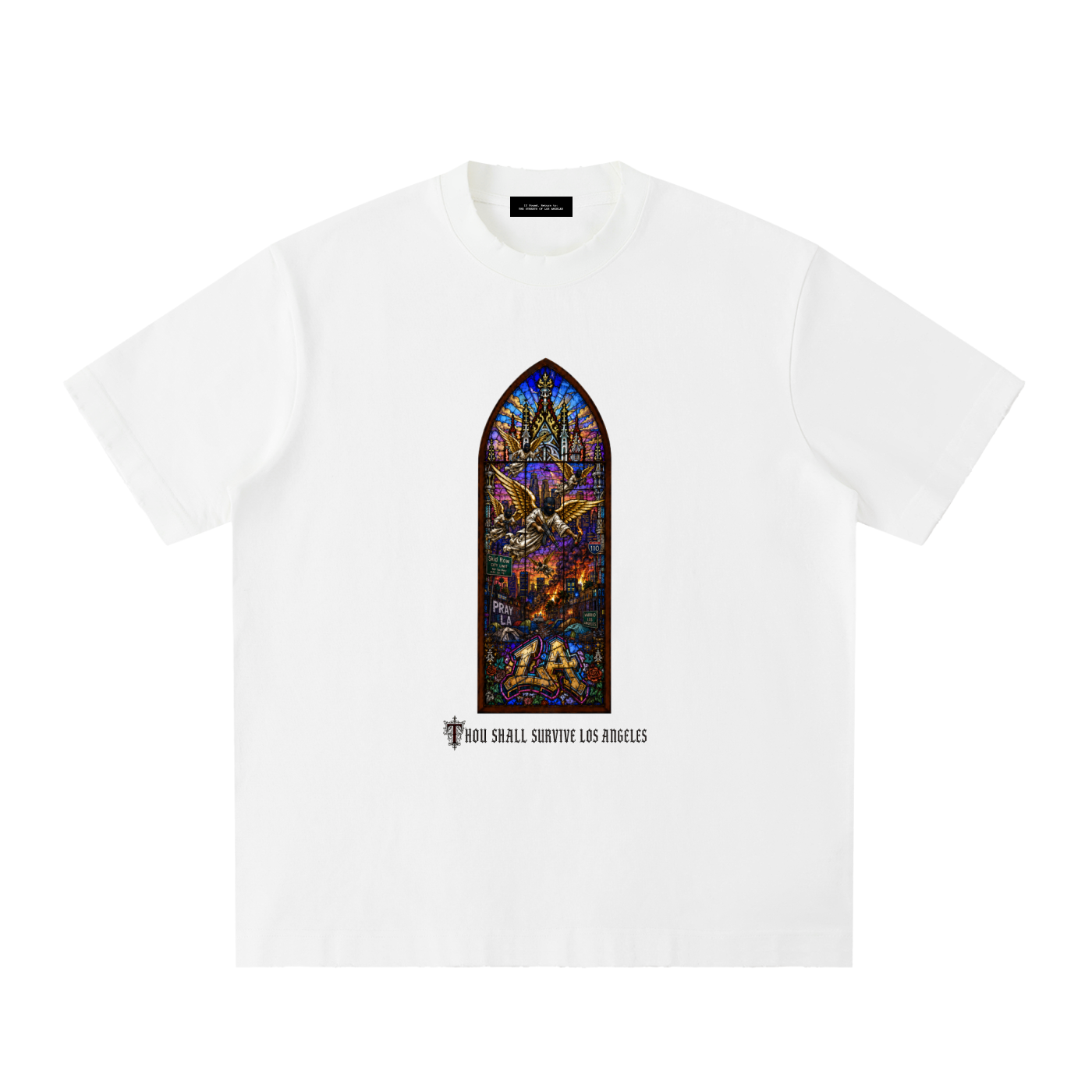 Thou Shall / Heavyweight Vintage Frayed T-Shirt