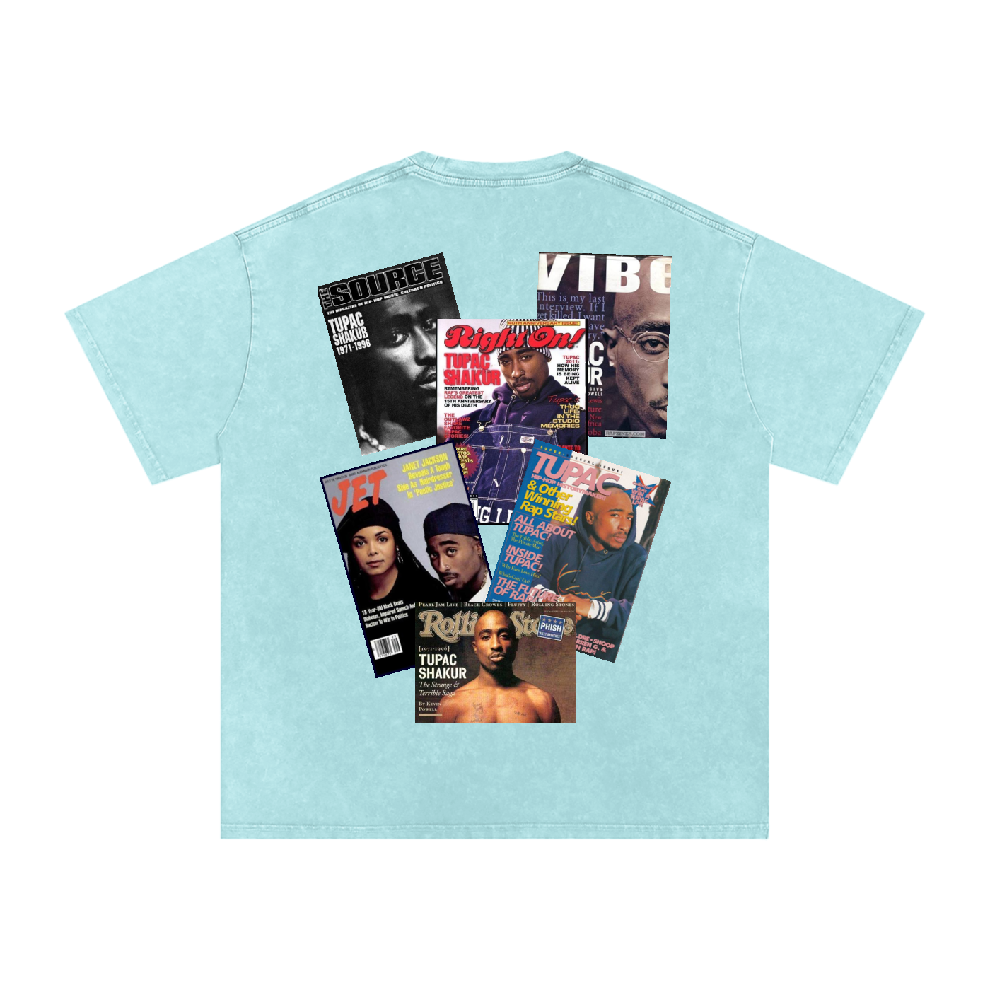 2pac Magazine Cover Oversized T-Shirt