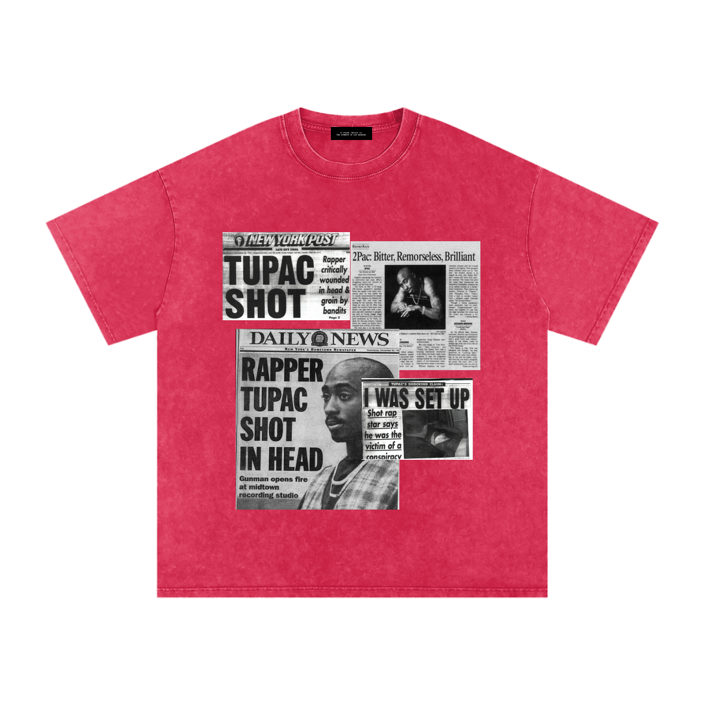 2pac Media Vintage Oversized T-Shirt
