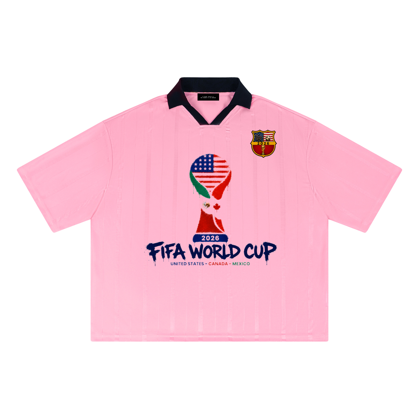 2026 World Cup Striped Boxy Soccer Jersey