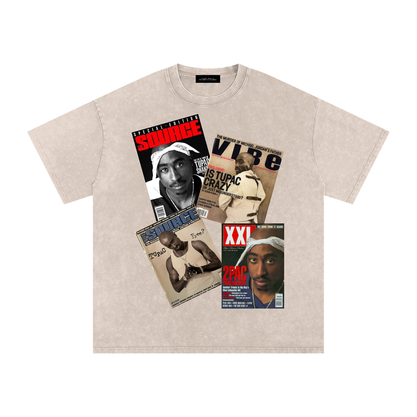 2pac Magazine Cover Oversized T-Shirt