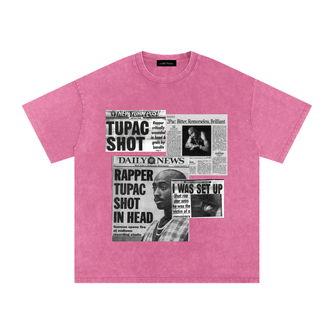 2pac Media Vintage Oversized T-Shirt