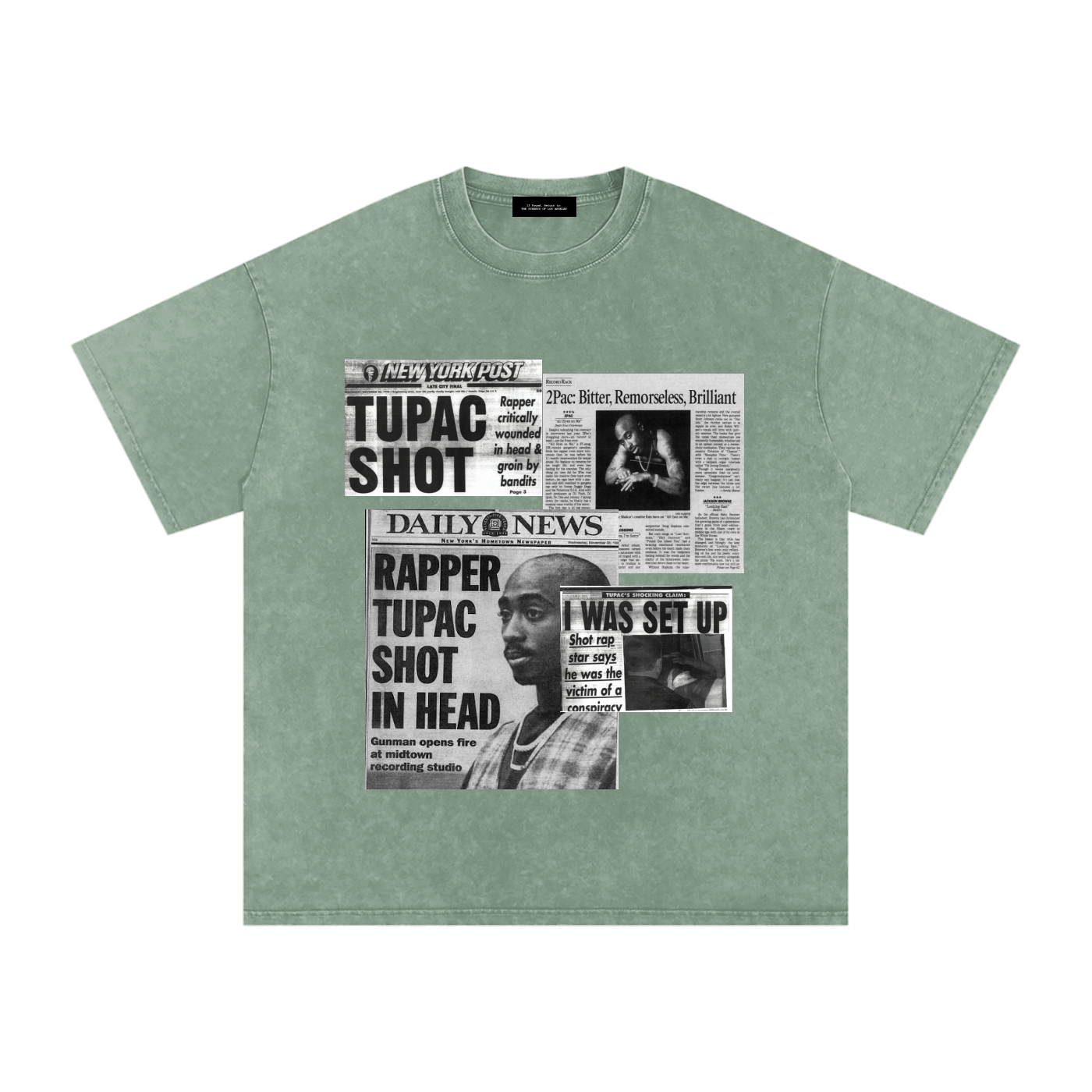 2pac Media Vintage Oversized T-Shirt