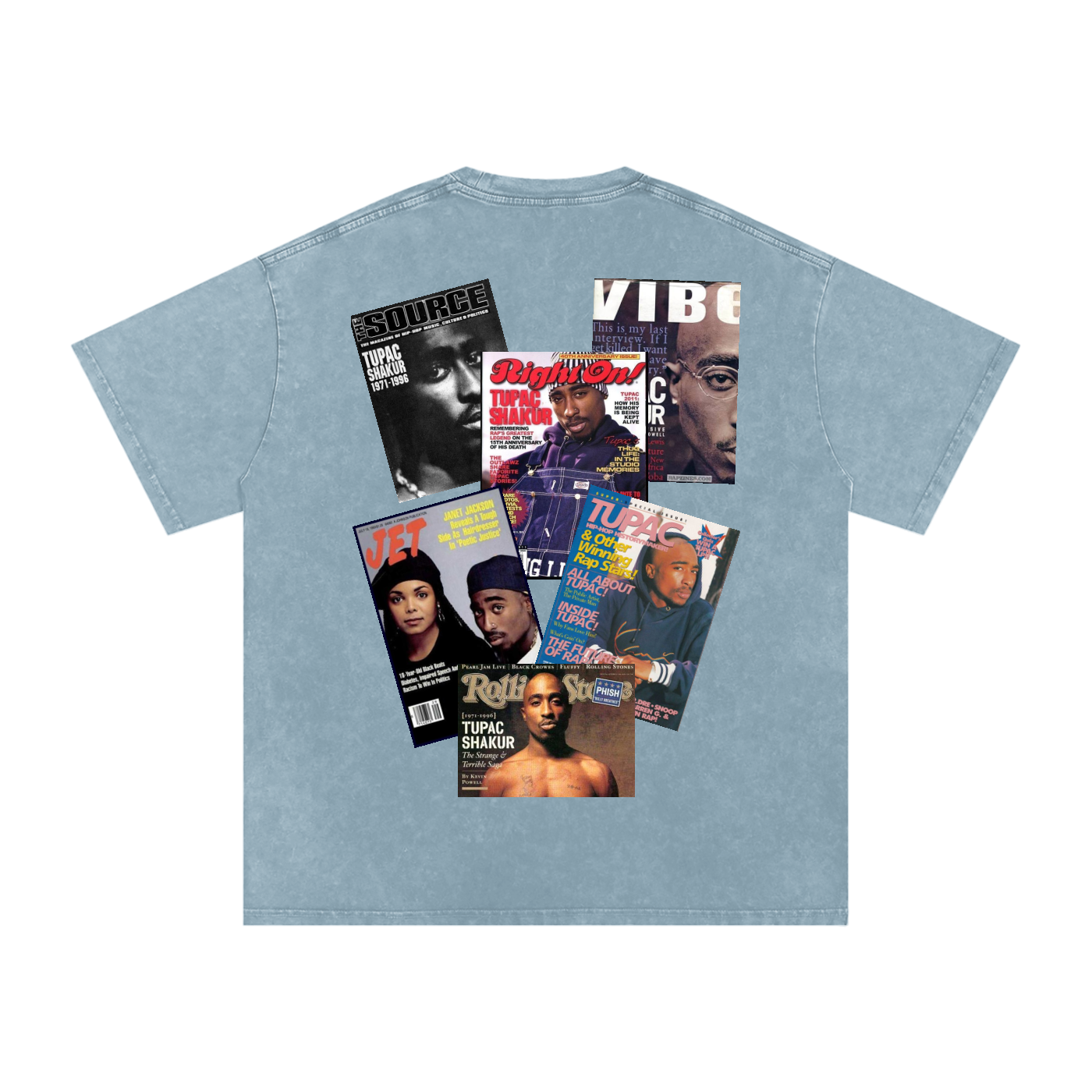 2pac Magazine Cover Oversized T-Shirt