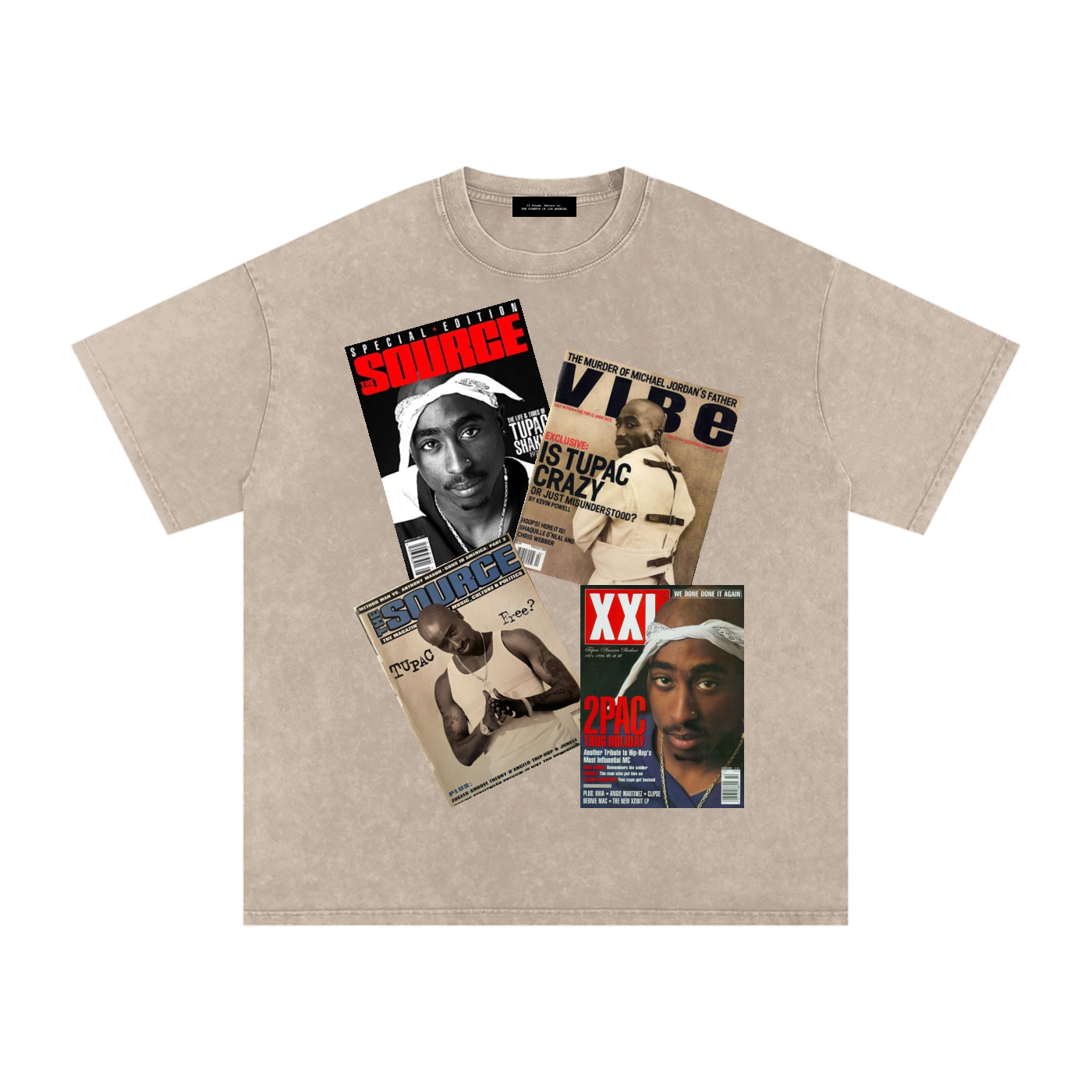 2pac Magazine Cover Oversized T-Shirt