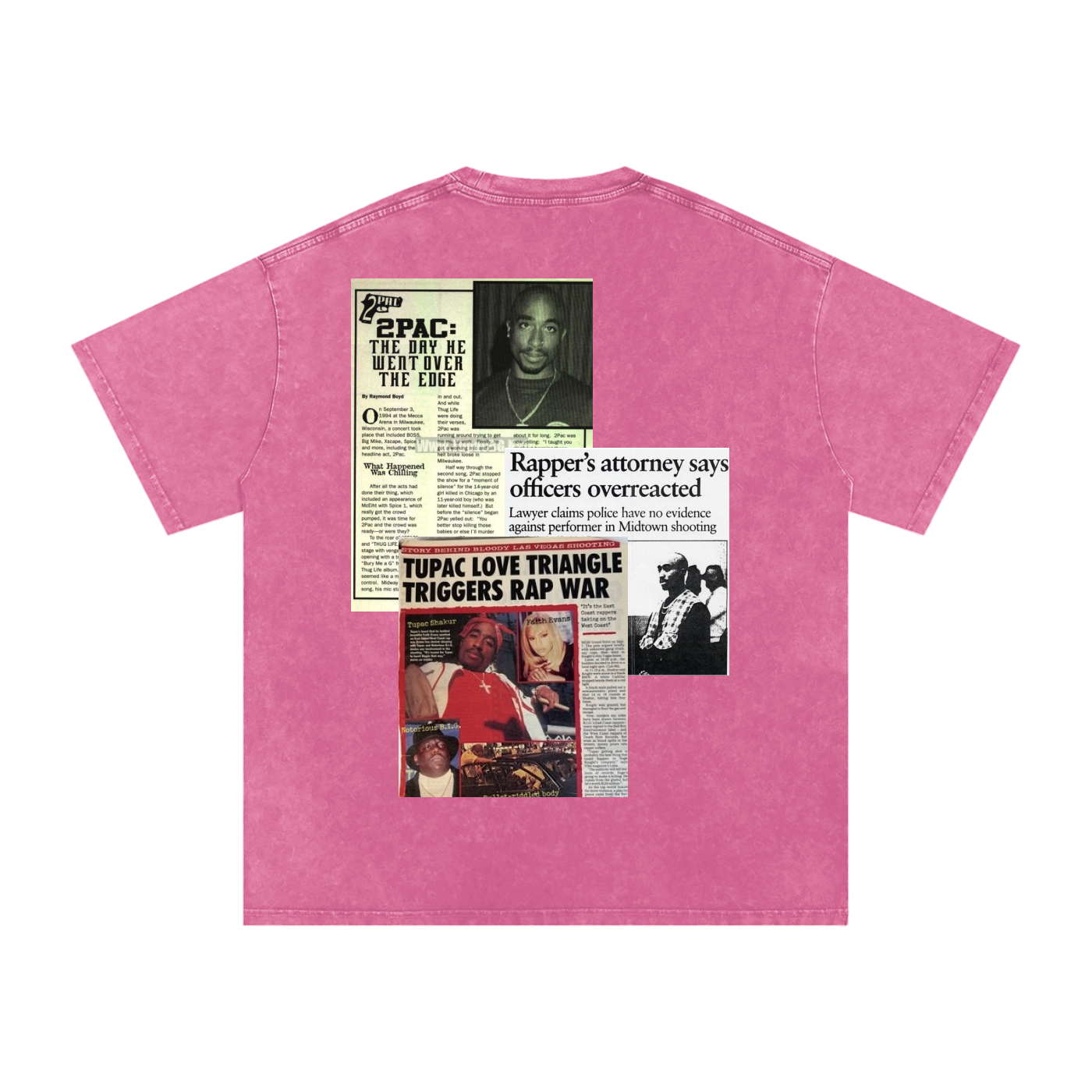 2pac Media Vintage Oversized T-Shirt