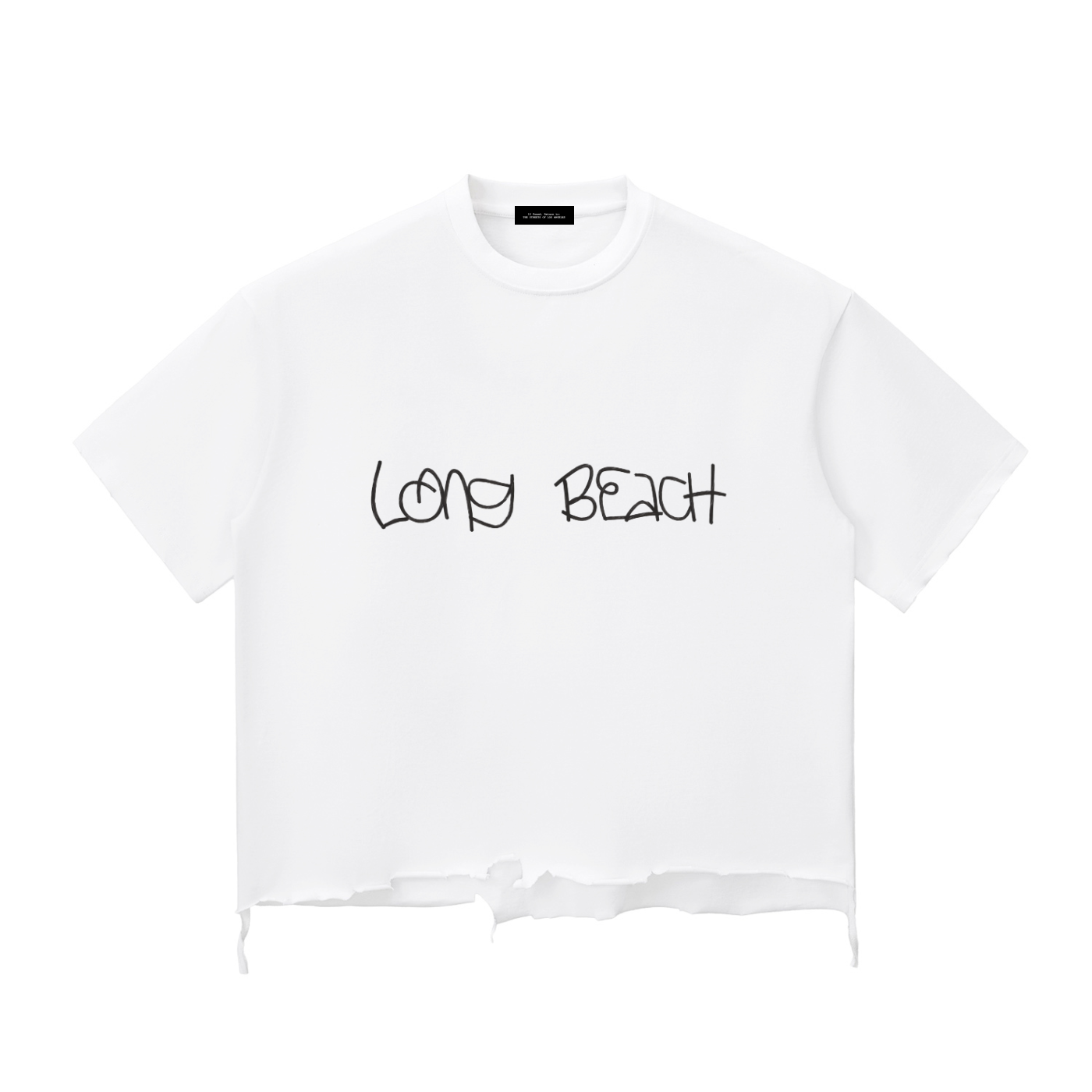 Long Beach REP! Raw-Hem Boxy T-shirt
