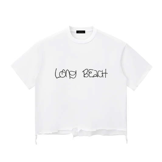 Long Beach REP! Raw-Hem Boxy T-shirt