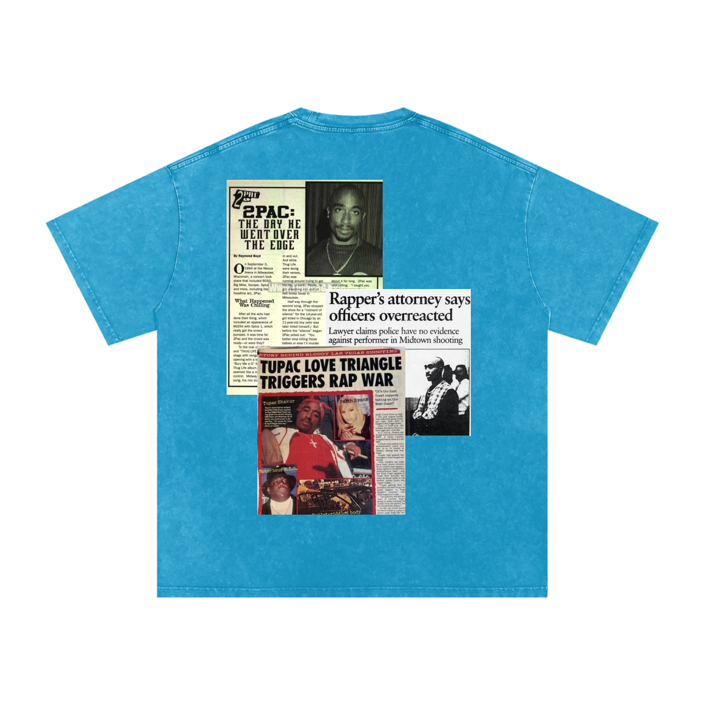 2pac Media Vintage Oversized T-Shirt