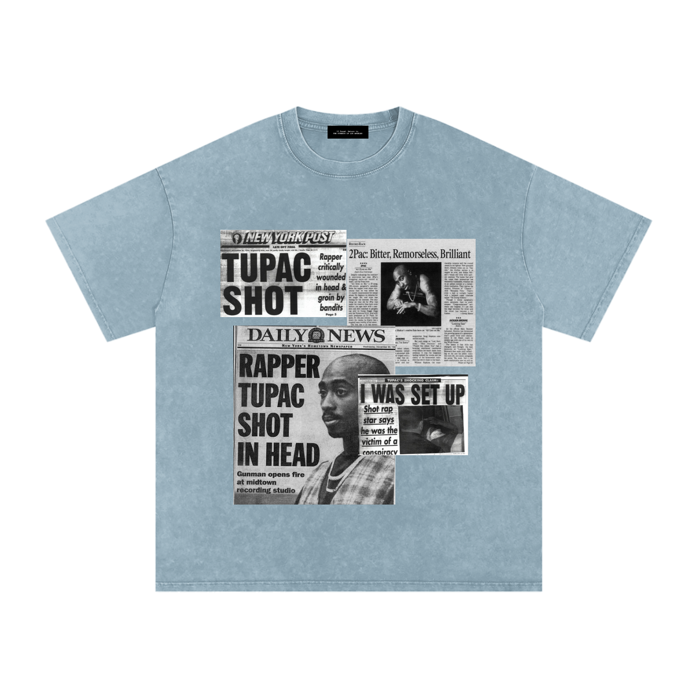 2pac Media Vintage Oversized T-Shirt