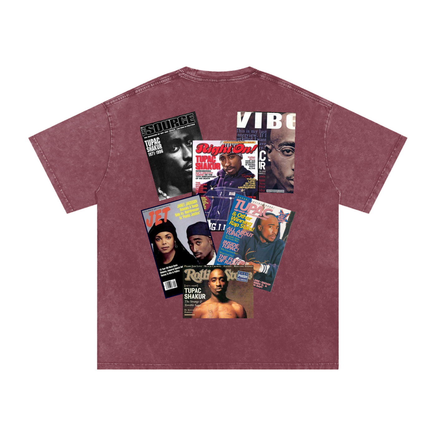 2pac Magazine Cover Oversized T-Shirt