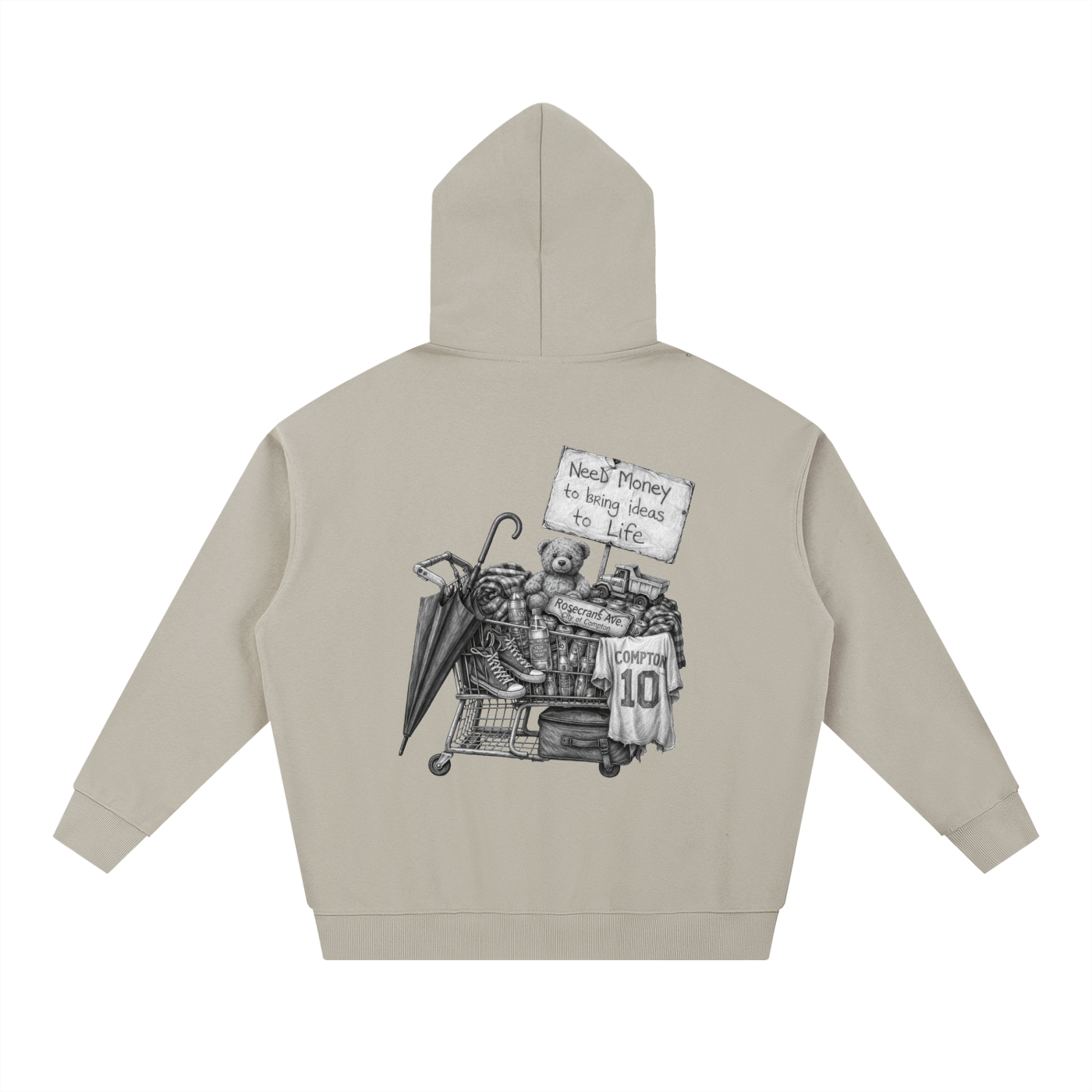 Compton ideas -Essential Heavyweight Hoodie