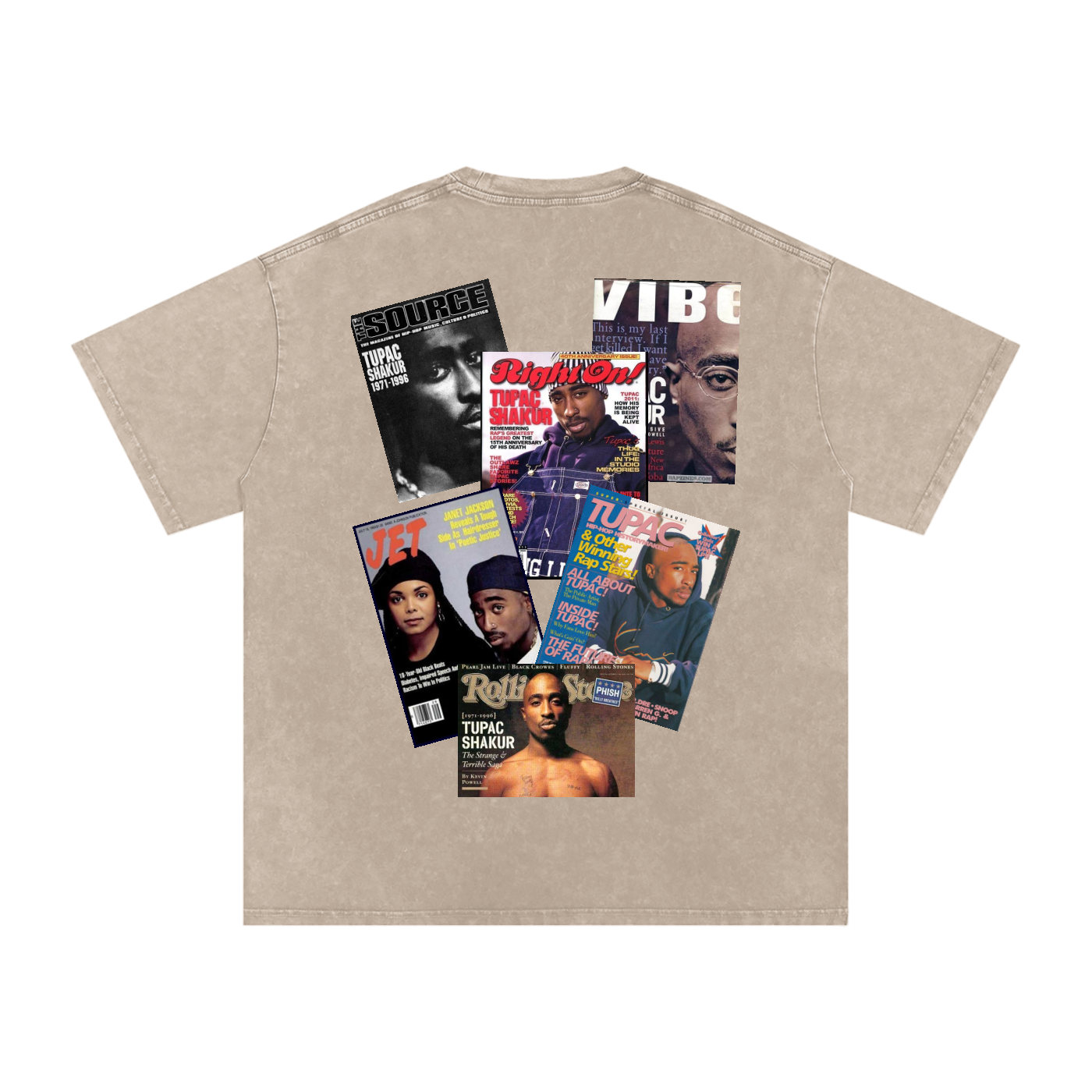 2pac Magazine Cover Oversized T-Shirt