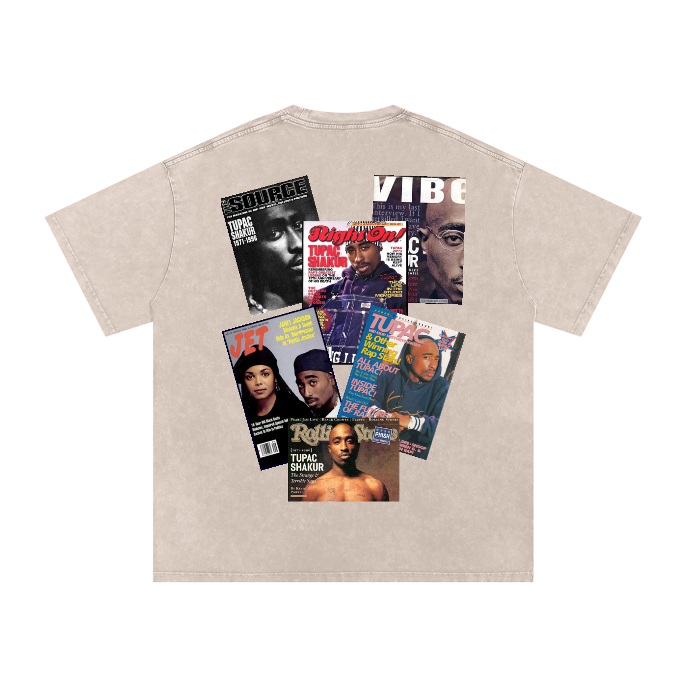 2pac Magazine Cover Oversized T-Shirt