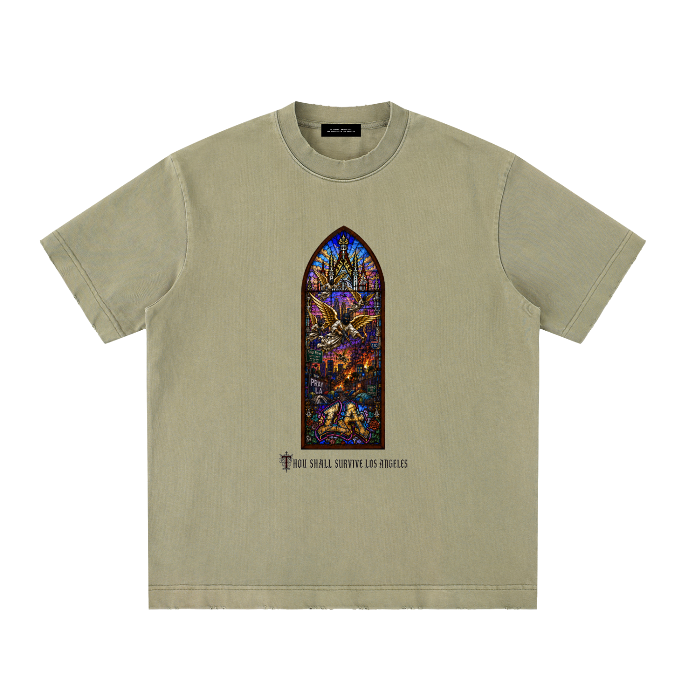 Thou Shall / Heavyweight Vintage Frayed T-Shirt